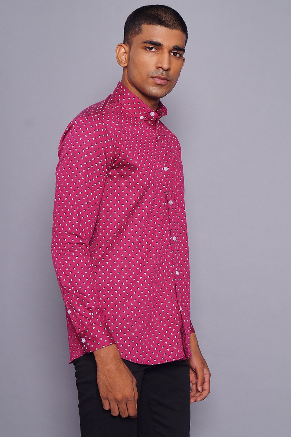 100% Premium Cotton Pink Shirt