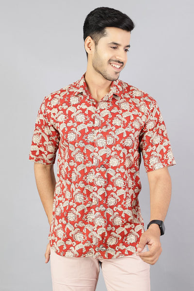 Jaipur 100% Cotton Multicolored Design Shirt