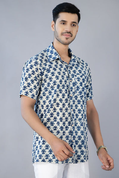 Jaipur 100 cotton blue design shirt