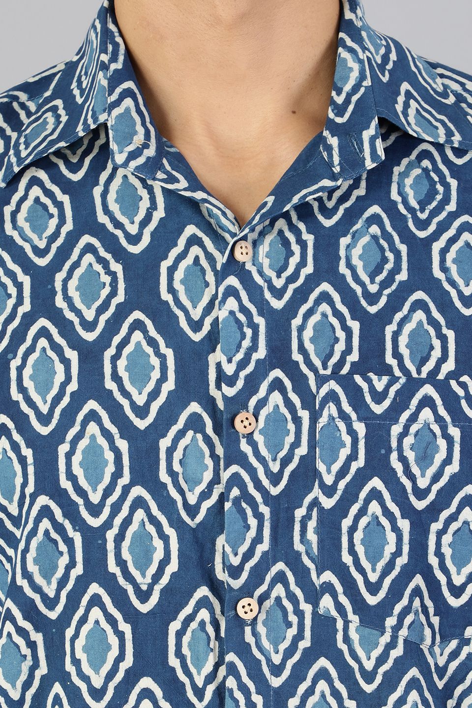 Jaipur 100% Cotton Indigo  Shirt