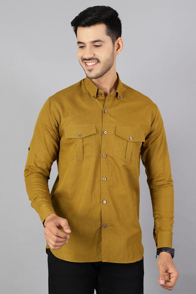 100% Premium Cotton Green Shirt