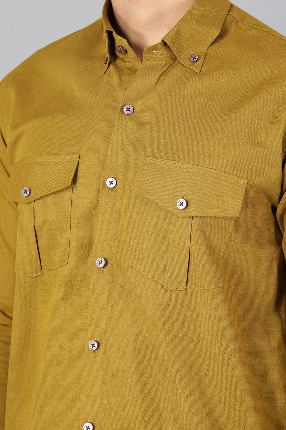 100% Premium Cotton Green Shirt