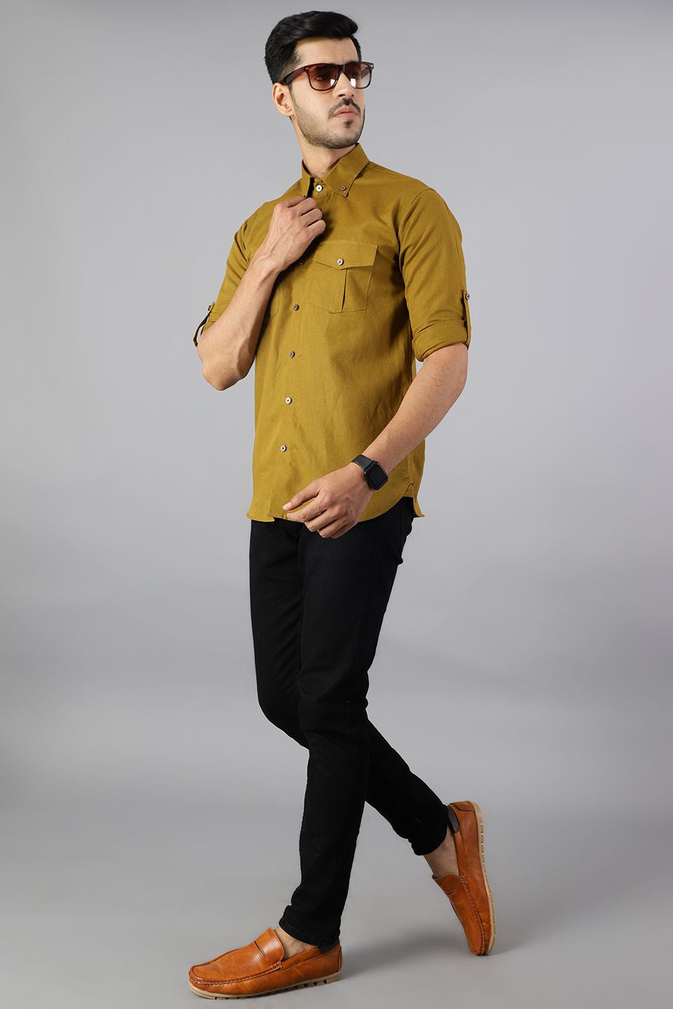 100% Premium Cotton Green Shirt
