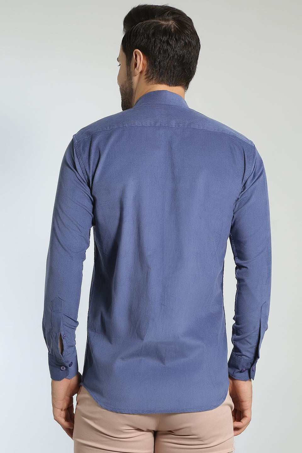 Corduroy Cotton Blue Shirt