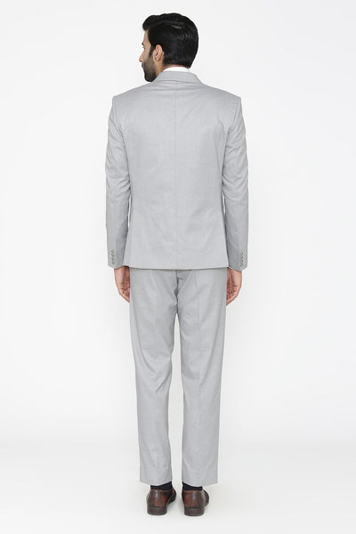Poly Cotton Lycra  Grey Suit