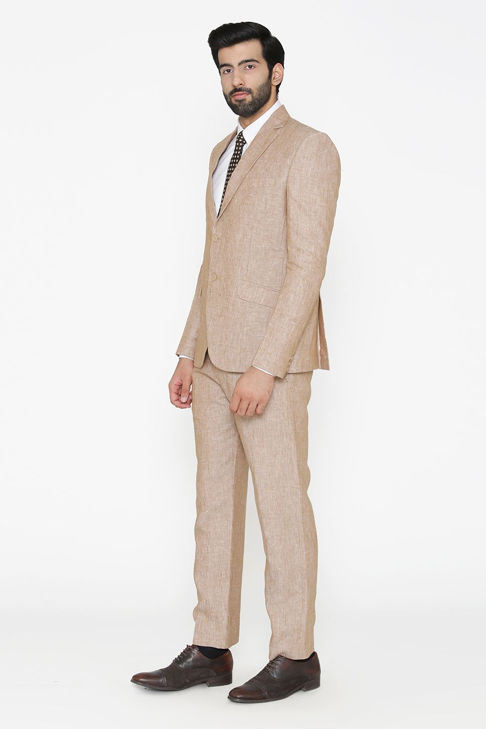 100% Pure Linen by Linen Club  Pink Suit