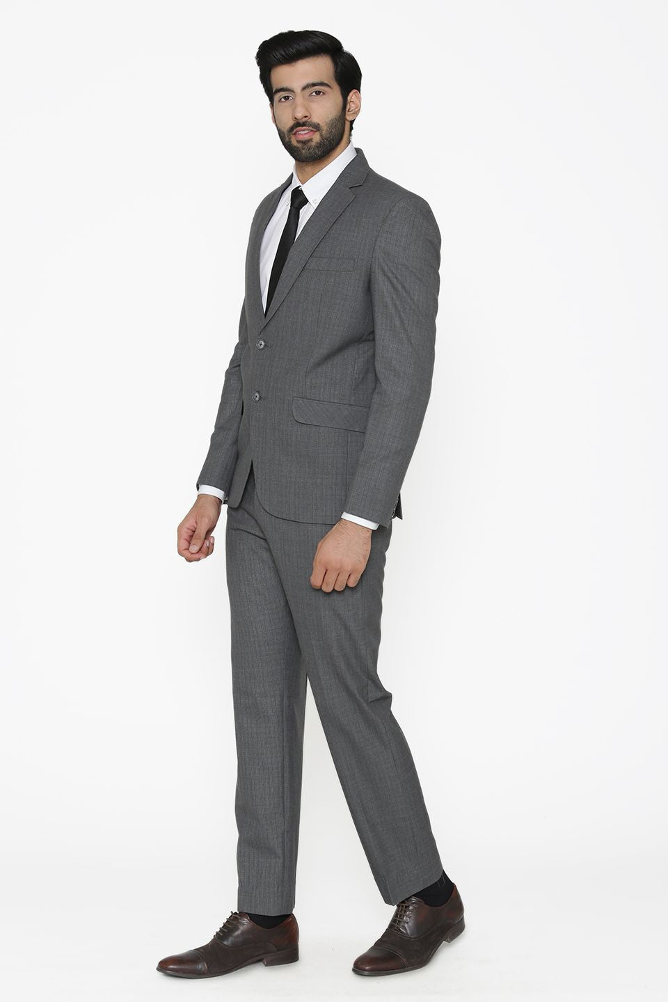 Poly Cotton Grey Suit