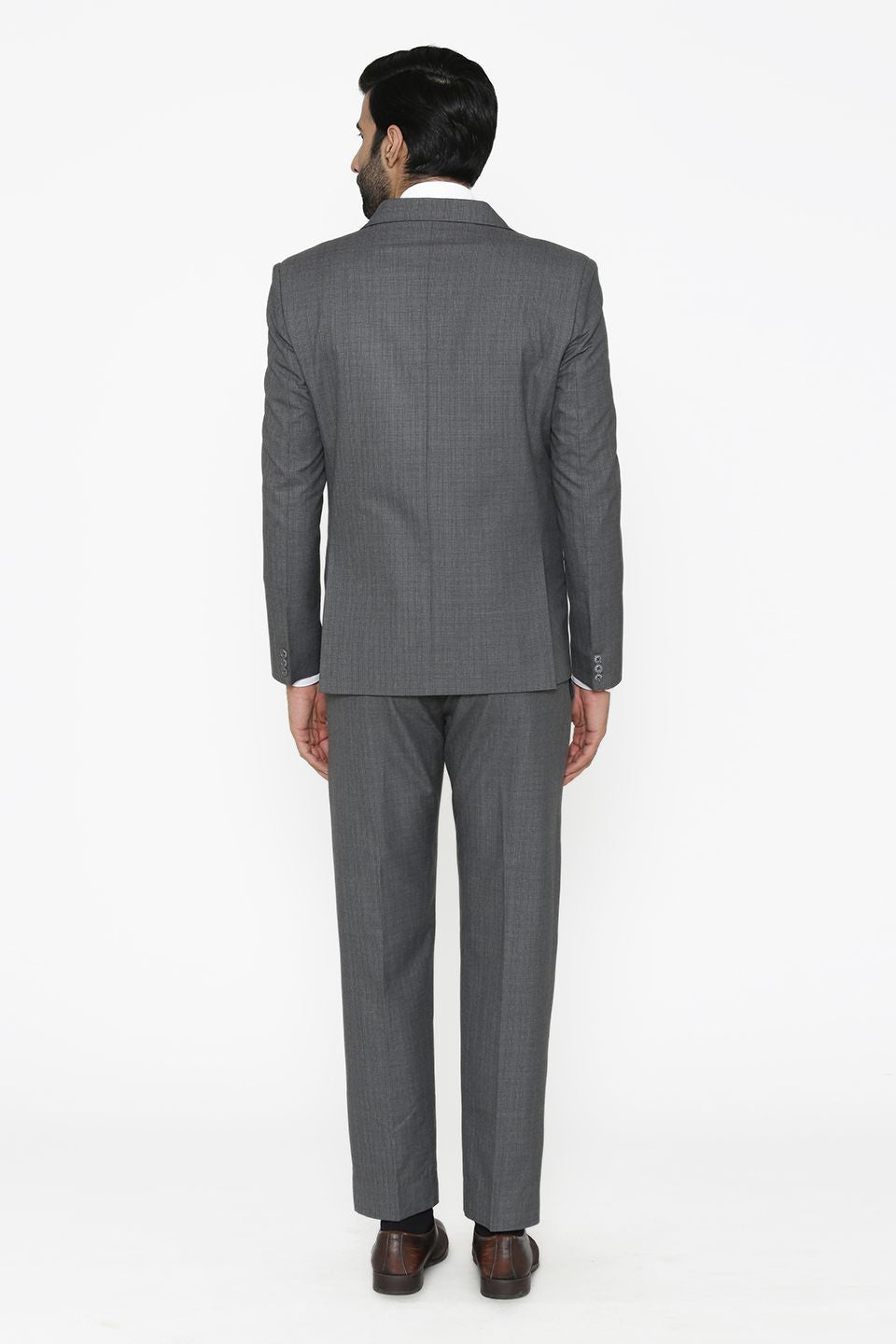 Poly Cotton Grey Suit