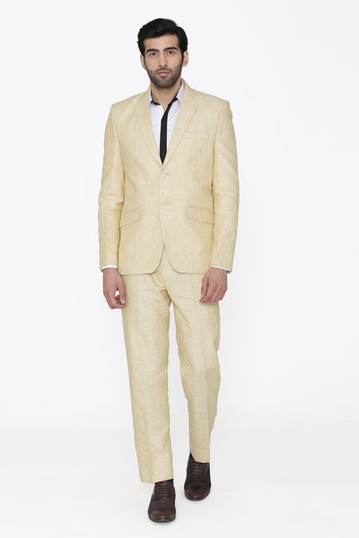 100% Linen White Suit