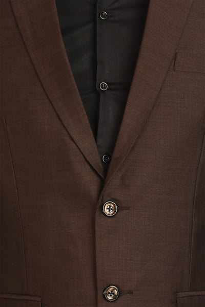 Poly Viscose Brown Suit