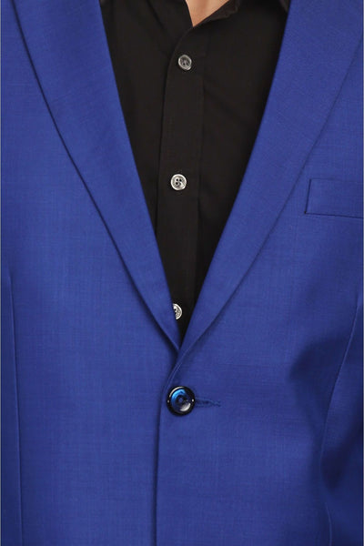 Polyester Blend Blue Suit