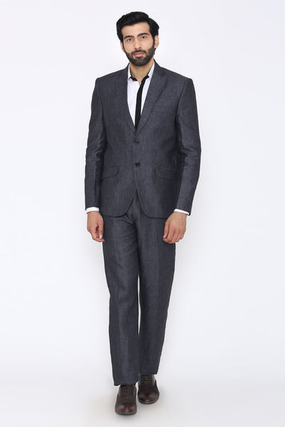 100% Linen Grey Suit