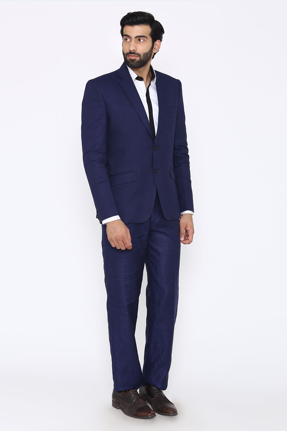 100% Linen Blue Suit