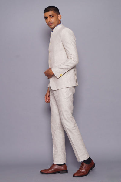 Pure Linen Natural Suit