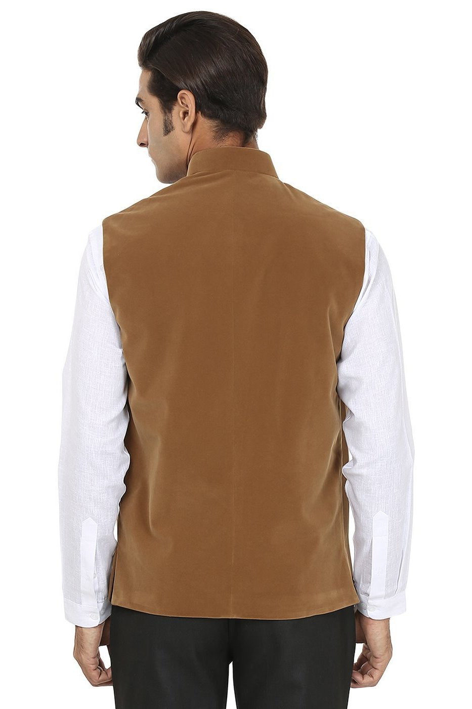 Buy online Brown Solid Nehru Jacket from Jackets for Men by Salwar Studio  for ₹1949 at 47% off | 2023 Limeroad.com