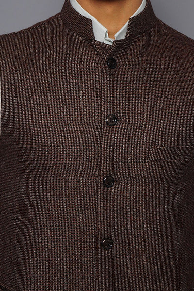 Tweed Brown Modi Nehru Jacket