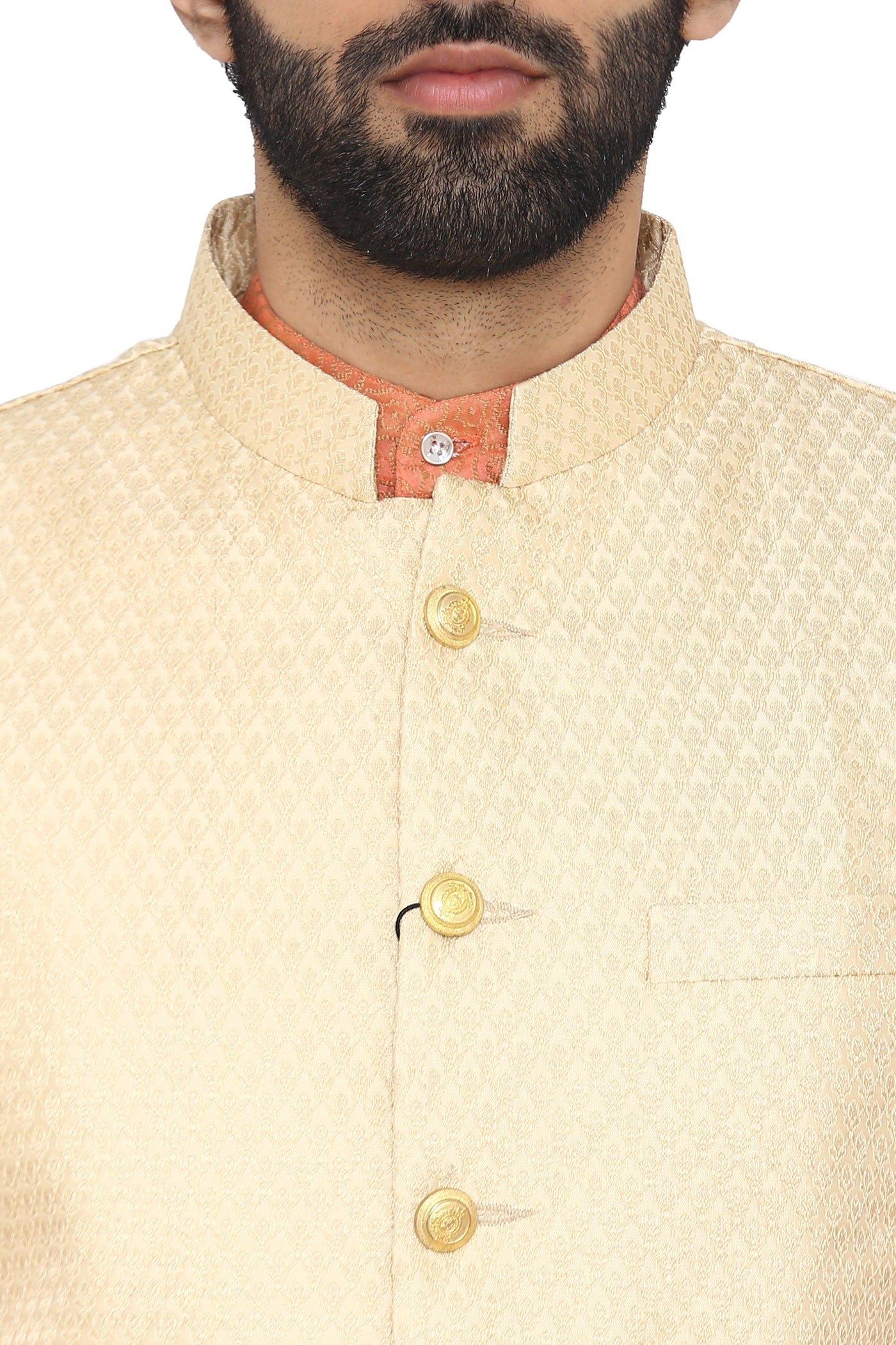 Banarasi Rayon Cotton Cream  Modi Nehru Jacket