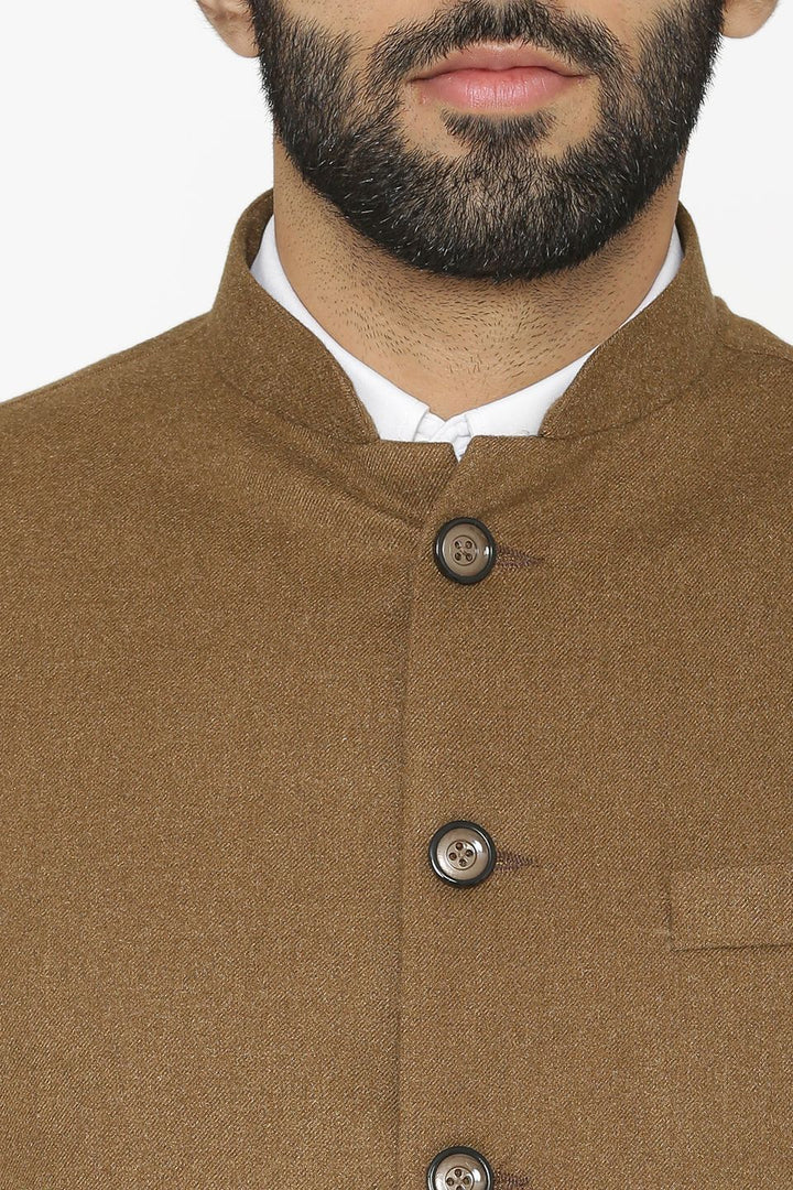 Nehru jacket wool deals