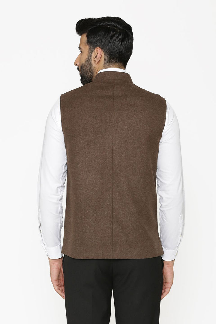 Wintage Men's Tweed Wool Festive and Casual Nehru Jacket Vest