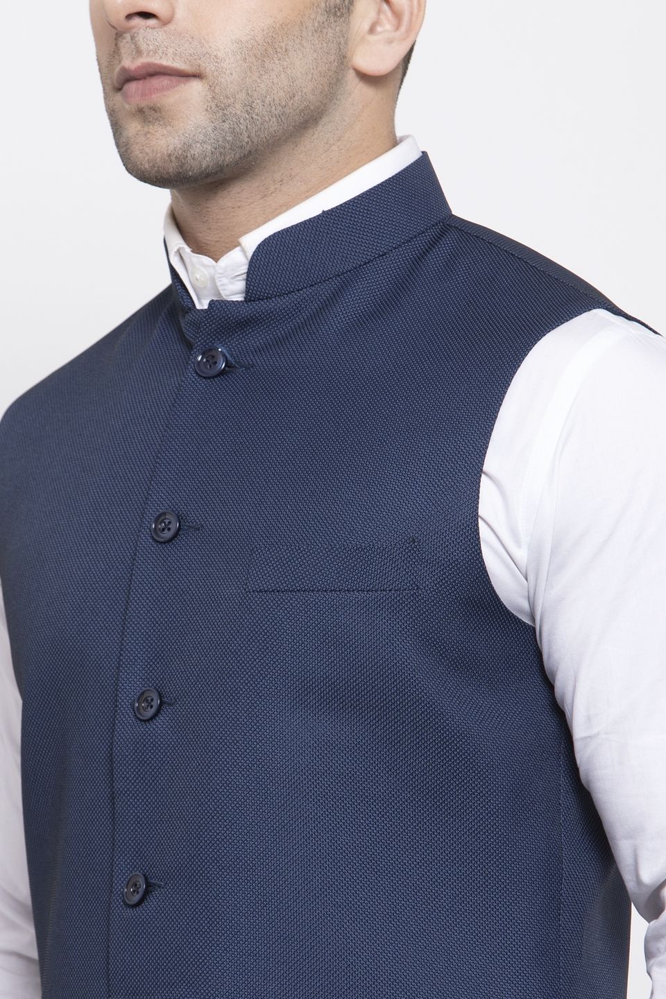 Dark blue modi jacket online