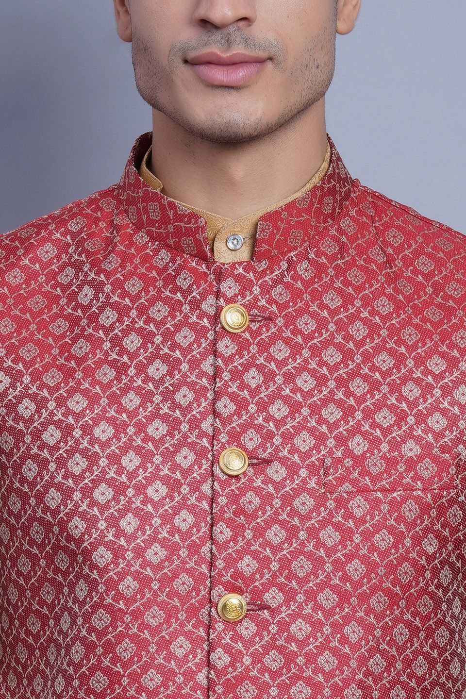Modi jacket on red kurta clearance