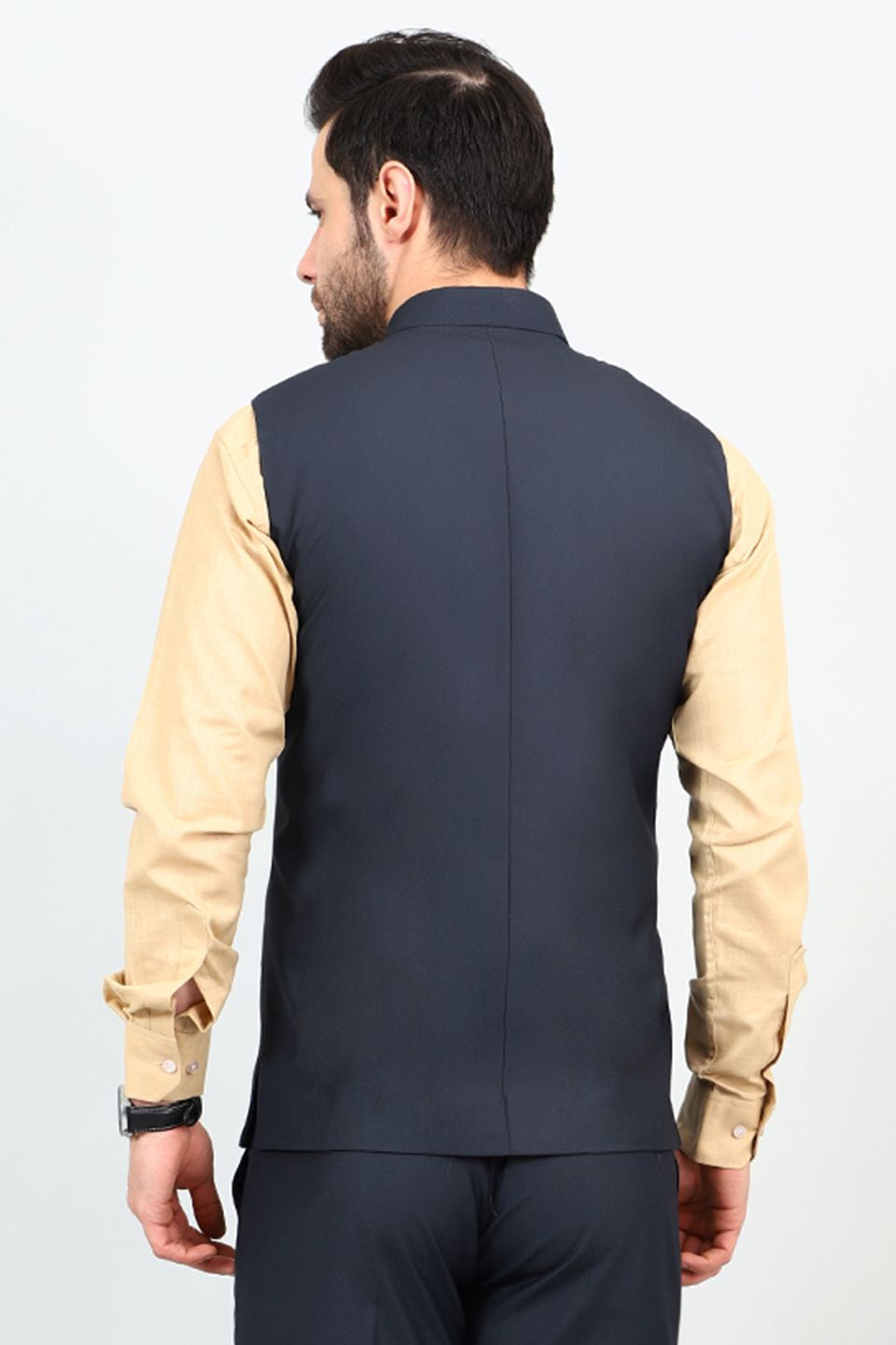 Polyester Cotton Blue 1 Modi Nehru Jacket