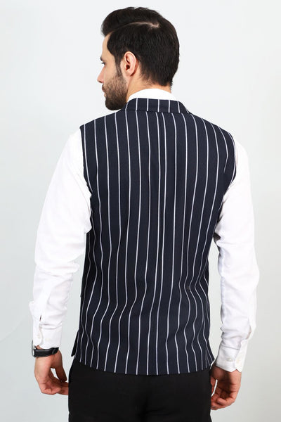 Polyester Cotton Blue 1 Modi Nehru Jacket