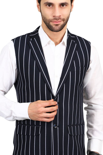 Polyester Cotton Blue 1 Modi Nehru Jacket