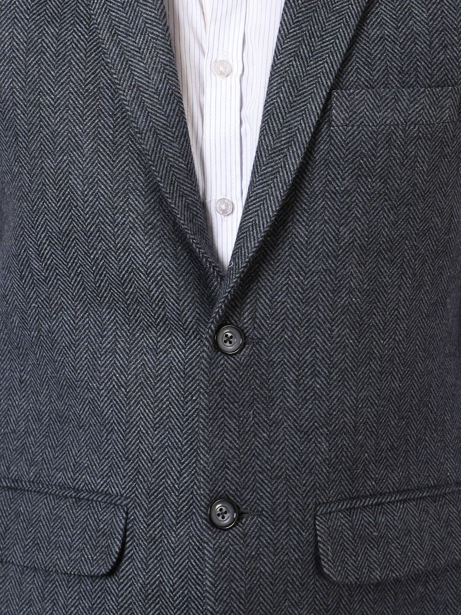 Tweed Modi Jacket Buy WINTAGE Men's Tweed Wool Blend Blue Modi Nehru Jacket