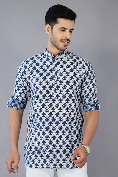 Jaipur 100% cotton Blue kurta shirt