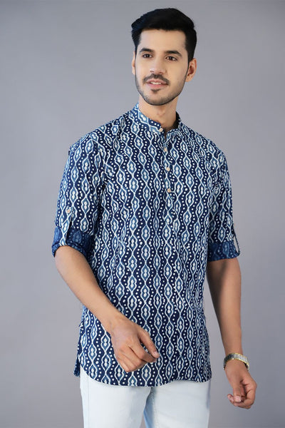 Jaipur 100% cotton Indigo kurta shirt