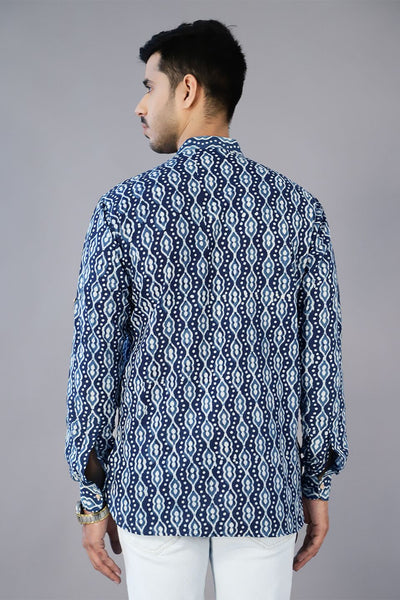 Jaipur 100% cotton Indigo kurta shirt